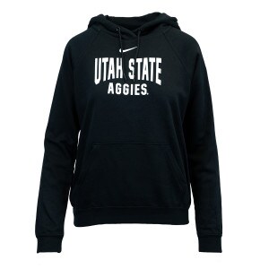 women's nike black utah state aggies hoodie sweatshirt
